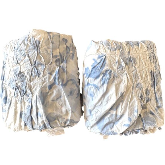 Pottery Barn Teen LoveShackFancy Garden Damask Smocked Standard Pillow Sham Set - Picture 3 of 9